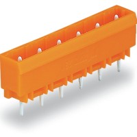 231-741/001-000 THT male header;1.0 x 1.0 mm solder pin;straight;orange