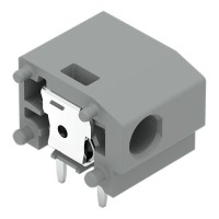 235-801 Накопичувальна клемна колодка для друкованих плат; 2,5 мм²; відстань між контактами 10/10,16 мм; 1-полюсна; PUSH WIRE®; 2,50 мм²; сірий