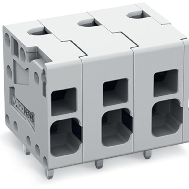 2624-1308 PCB terminal block;4 mm²;Pin spacing 7.5 mm;gray