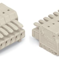 2734-114 1-conductor female connector;push-button;Push-in CAGE CLAMP®;light gray