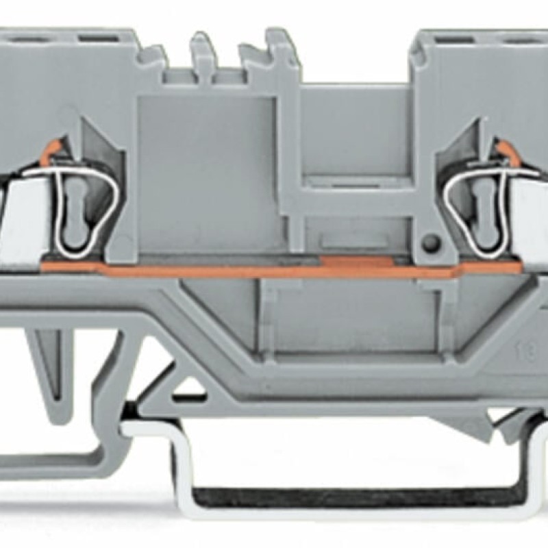 279-835 4-conductor through terminal block;1.5 mm²;center marking;black