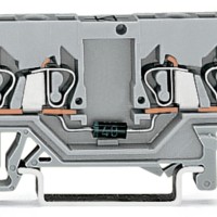 280-623/281-410 Component terminal block;4-conductor;with diode 1N4007;gray