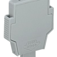 281-511 Fuse plug;with pull-tab;for miniature metric fuses 5 x 20 mm and 5 x 25 mm;gray