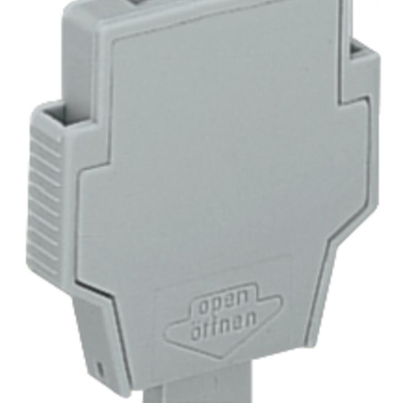 281-511 Fuse plug;with pull-tab;for miniature metric fuses 5 x 20 mm and 5 x 25 mm;gray