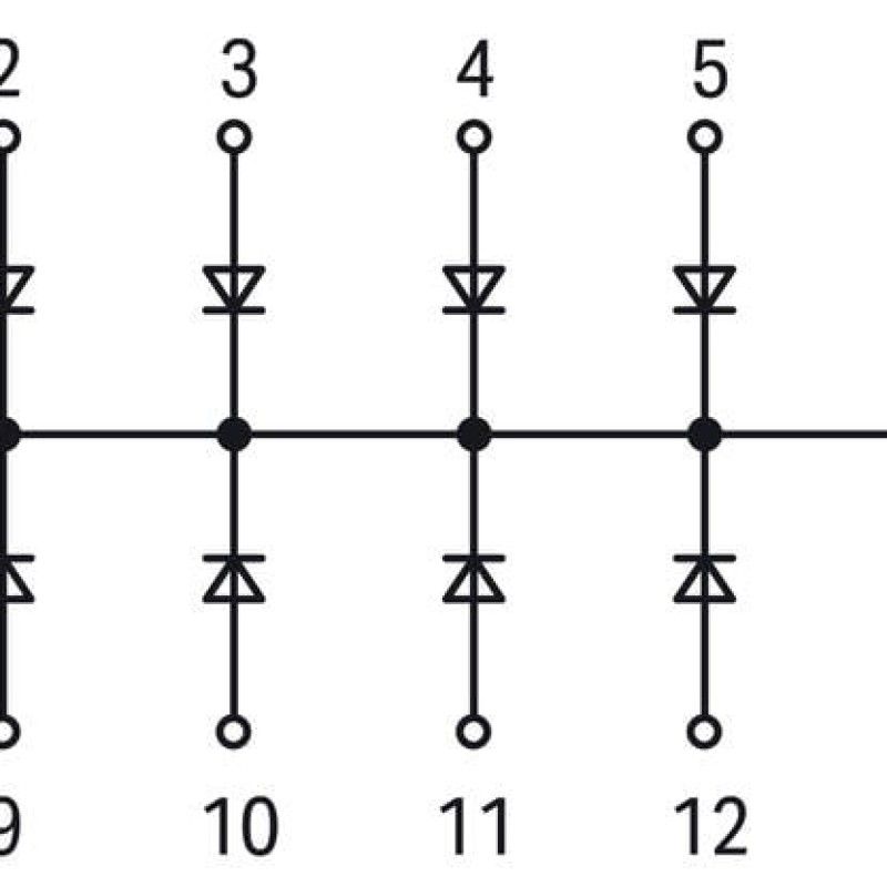 289-111 Component module with diode;with 14 pcs;Diode 1N4007