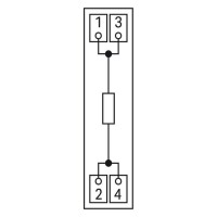 289-128/003-000 Компонентний модуль з резистором; з 1 шт.; Резистор 6K8; сірий