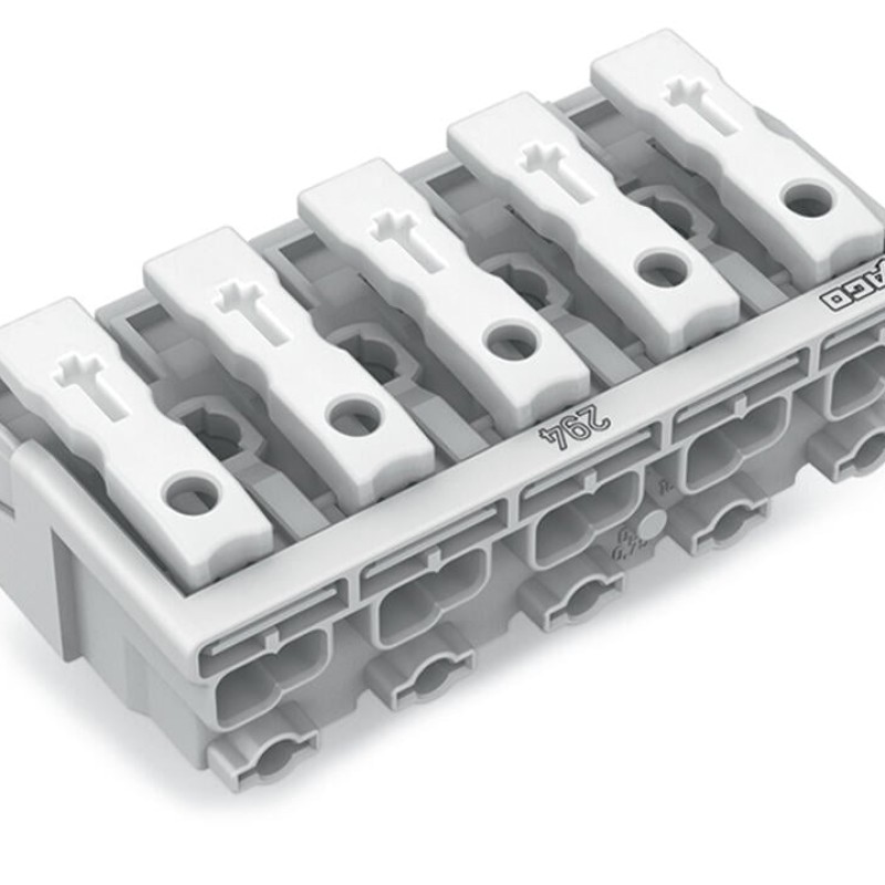 294-4005 Lighting connector;push-button, external;without ground contact;white