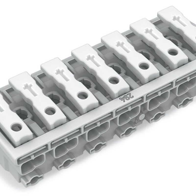 294-4007 Lighting connector;push-button, external;without ground contact;white