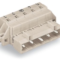 723-604/019-042 1-провідний штировий роз'єм; CAGE CLAMP®; 2.5 мм²; світло-сірий