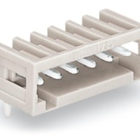 733-369 THT male header;0.8 x 0.8 mm solder pin;angled;light gray