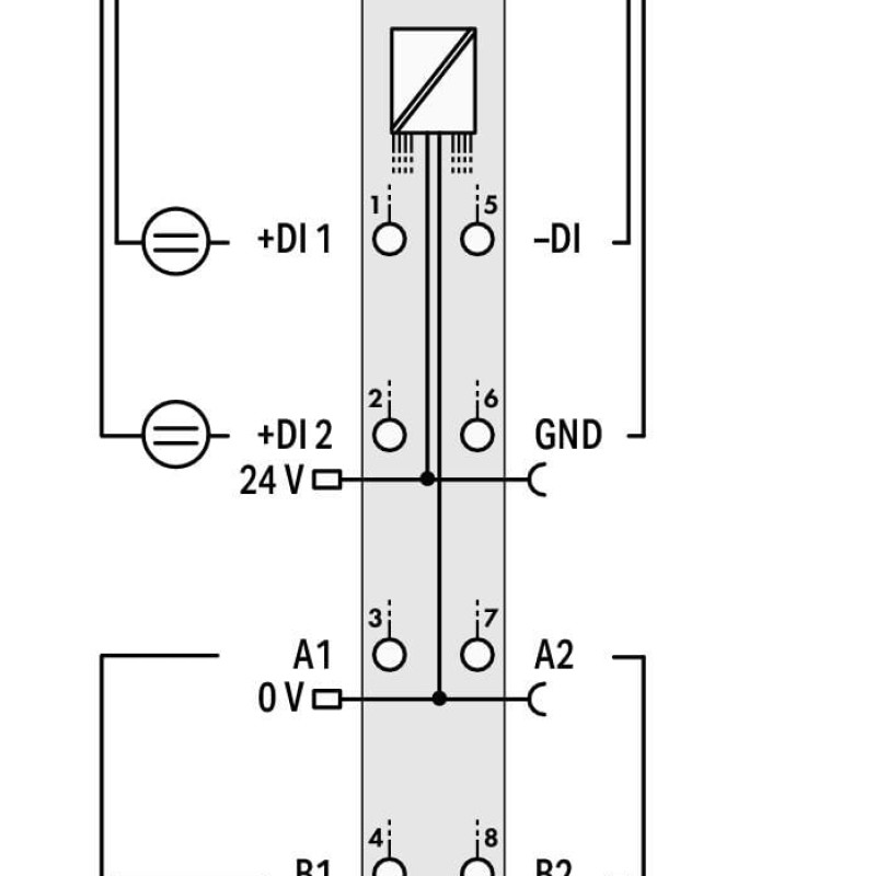 750-670 Stepper Controller;RS-422/24 VDC;20 mA;light gray
