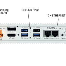 752-9412 Edge Computer; 2 x ETHERNET, 4 x USB, HDMI, DP; 16 ГБ ОЗП