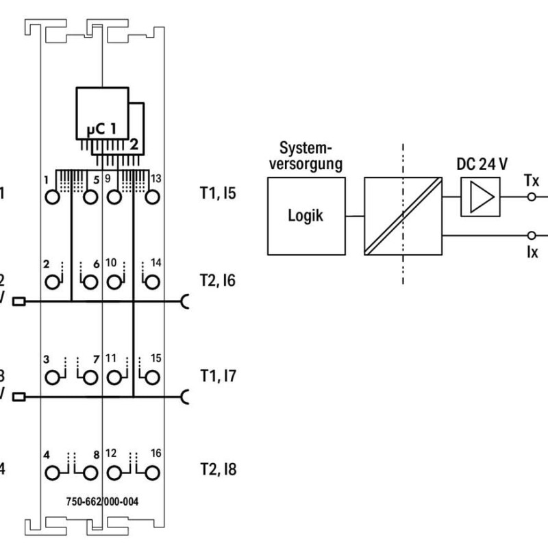 753-662/000-004 Fail-safe 8-channel digital input;24 VDC;PROFIsafe