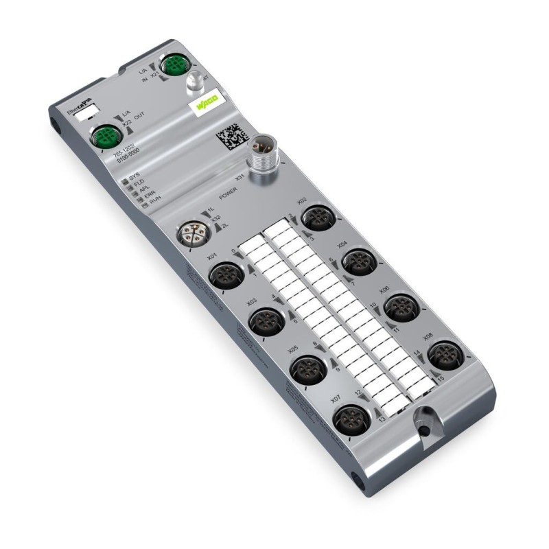 765-1202/100-000 16-канальний цифровий вхід/вихід; EtherCAT; DC 24 В / 2.0 А
