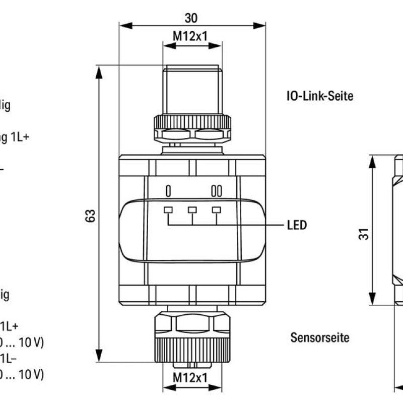 765-2702/200-000 2-channel analog input;IO Link Converter;0-10 V
