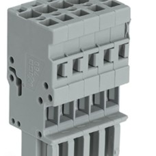 769-105 1-провідний роз'єм-розетка; CAGE CLAMP®; 4 мм²; сірий