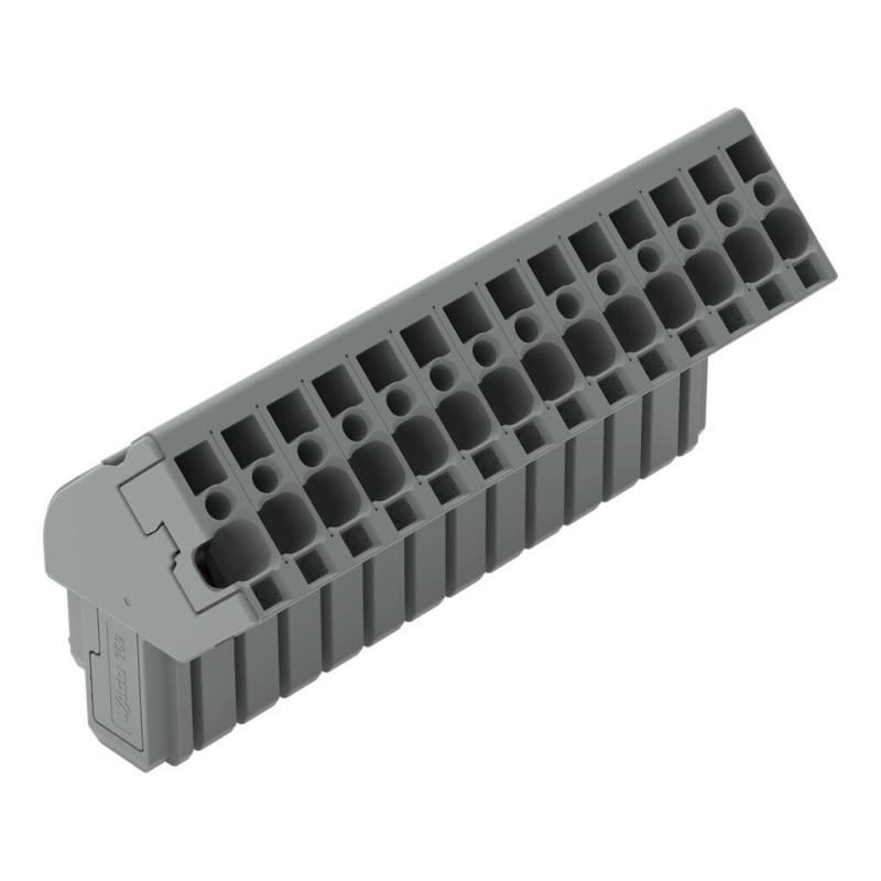 769-114/022-000 1-провідний кутовий роз'єм-розетка; CAGE CLAMP®; 4 мм²; сірий