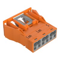 770-2343 Засувне гніздо; 3-полюсний; Код. R; помаранчевий