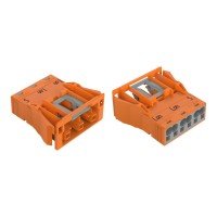 770-2343 Засувне гніздо; 3-полюсний; Код. R; помаранчевий