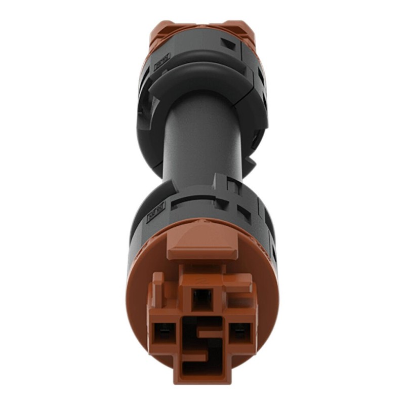 774-9973/016-405 pre-assembled interconnecting cable; Eca; Socket/plug; 3-pole; Cod. S; H05Z1Z1-F 3x1,5 mm²; 4 m; 1,50 mm²; brown