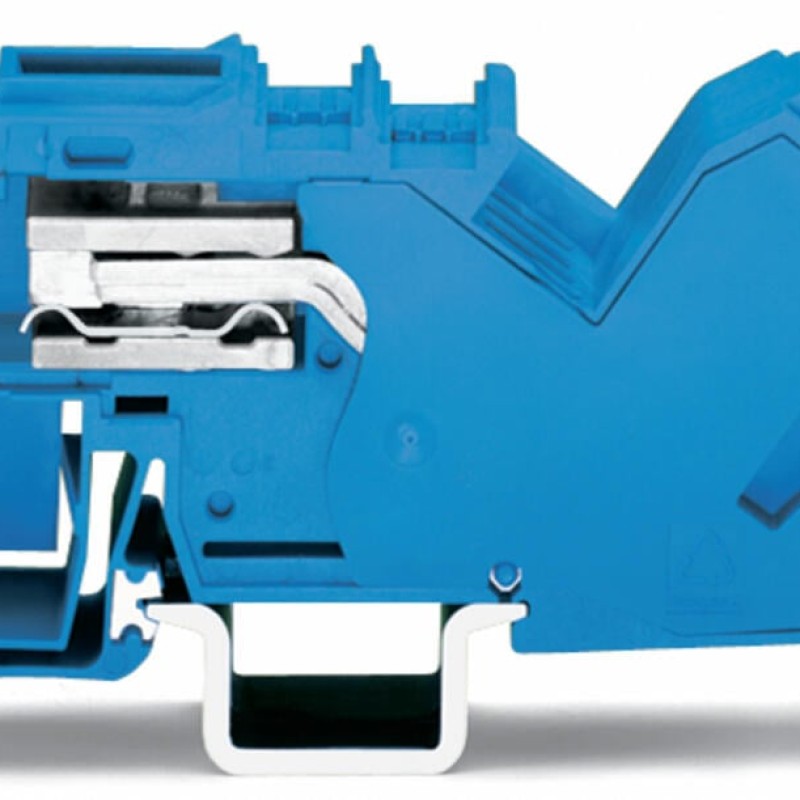 785-613 1-conductor N-disconnect terminal block;35 mm²;with integrated end plate;blue