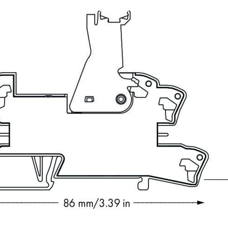 788-384 Relay module with driven contacts;Nominal input voltage: 24 VDC;2 changeover contacts;gray