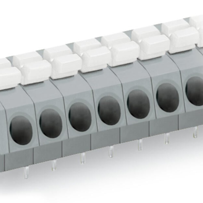 804-102/000-051 PCB terminal block; push-button; 2.5 mm²; Pin spacing 5 mm; 2-pole; Push-in CAGE CLAMP®; 2,50 mm²; pink
