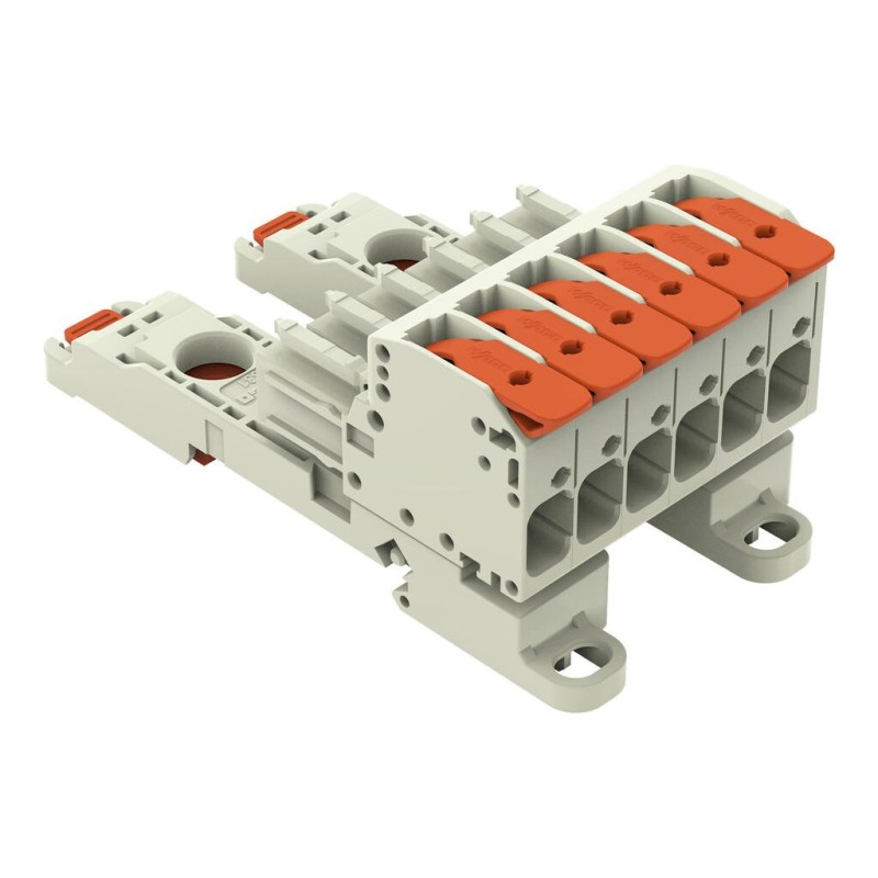 831-1106/306-000 1-conductor female connector;lever;Push-in CAGE CLAMP®;light gray