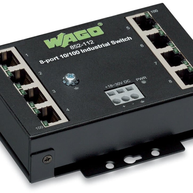 852-112 Industrial-ECO-Switch;8-port 100Base-TX;black