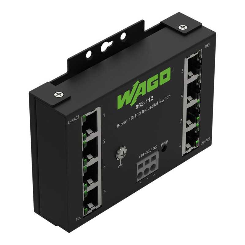 852-112 Industrial-ECO-Switch;8-port 100Base-TX;black