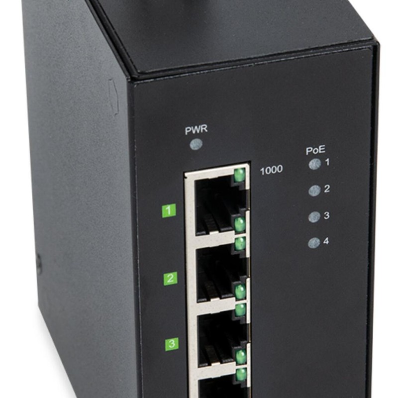 852-1411/000-001 Промисловий ECO-комутатор; 5-портовий 1000Base-T; 4 * Power over Ethernet
