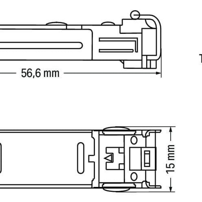 852-201/107-002 SFP Module 100BASE;FX Multi-Mode 1310 nm LC;2 km;silver-colored