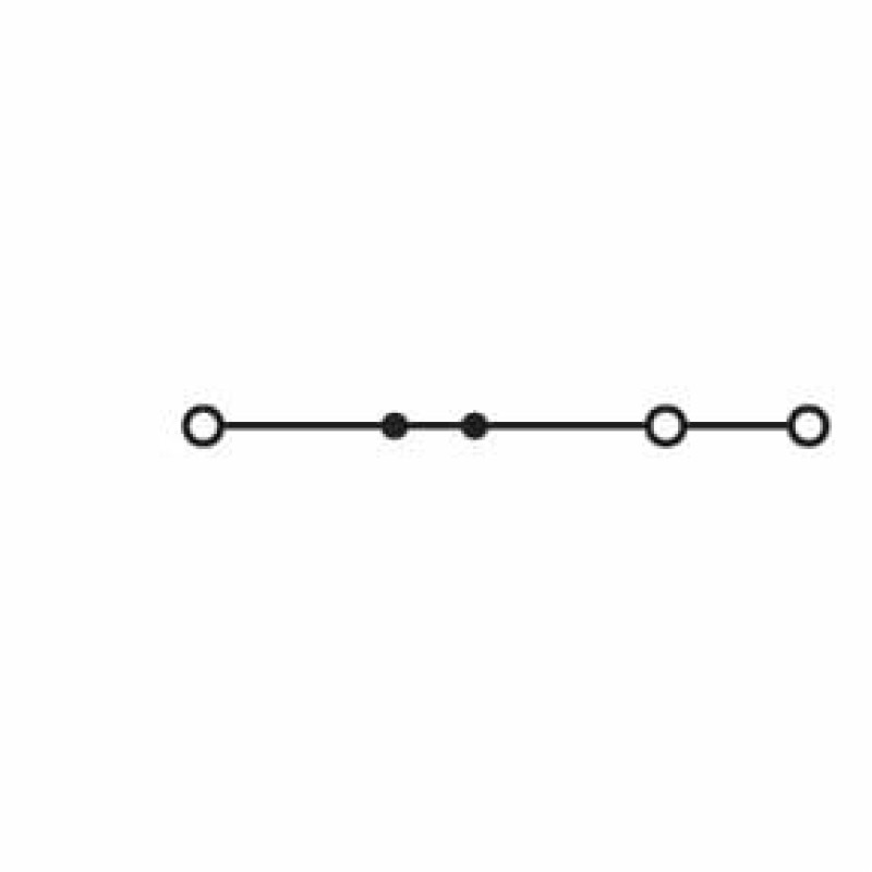 870-681 3-conductor through terminal block;2.5 mm²;lateral marker slots;gray