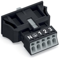 890-705 Засувне гніздо; 5-полюсний; Код. A; чорний
